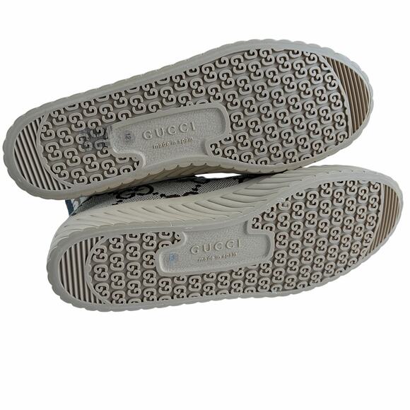 Gucci Tortuga Macro GG Canvas High-Top Sneaker Camel Ebony Sz 12.5 NIB main image 5
